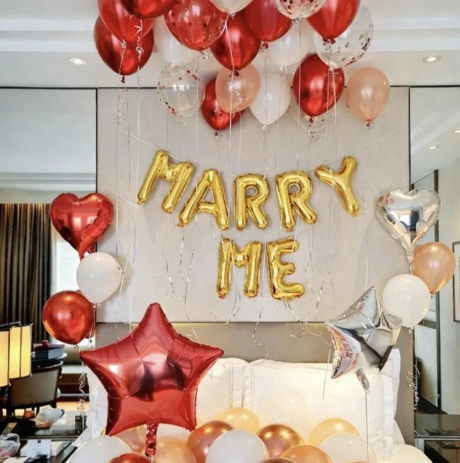 Proposal decoration, balloons decoration,  proposal balloons decoration in hotel room,  mallorca proposal, mallorca balloons decoration,  engagement  planner,  heiratsantrag mallorca, propuesta de mano mallorca,