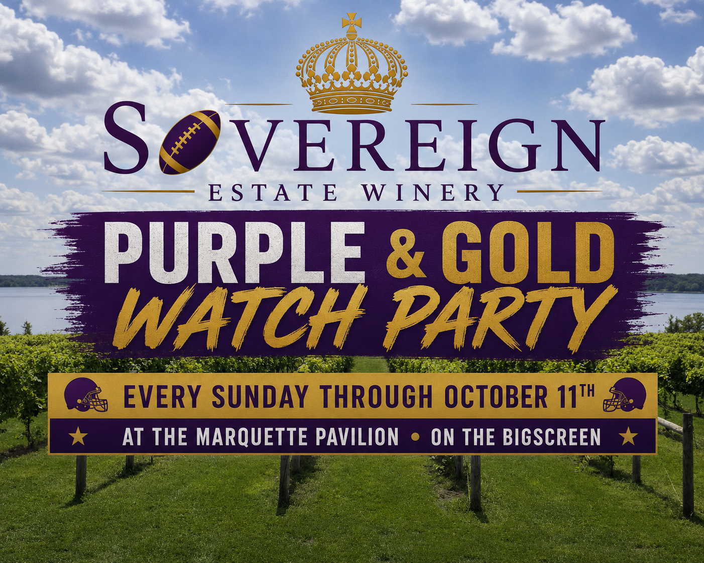 Purple and Gold Game day at Sovereign