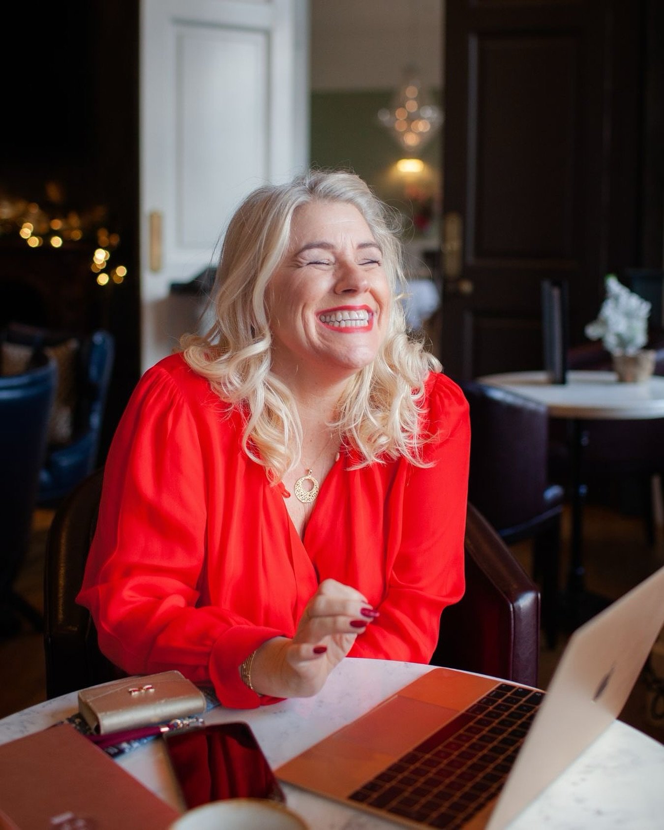 This image was a hit!
My fabulous client Sarah from @stylish_socials and @abfabimage posted this on launch day of her event last week.
It shows her joy and excitement and it got so many lovely comments from people who know that this is a real represe