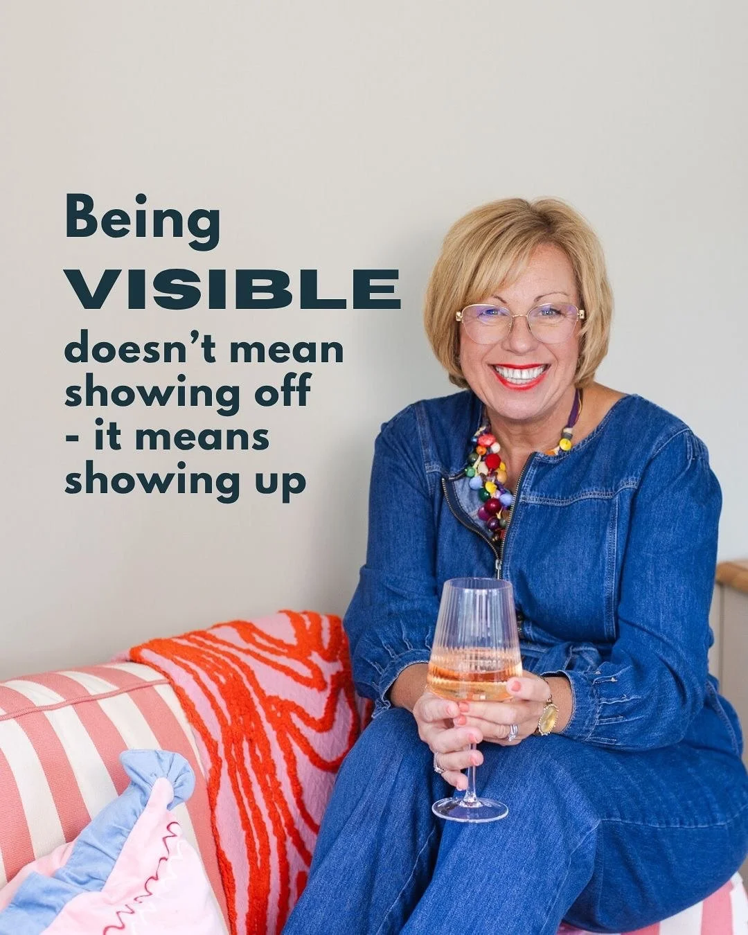Let&rsquo;s stop mixing up visibility with vanity.

Being visible doesn&rsquo;t mean showing off &ndash; it means showing up.

Showing up as the face of your business, with thought and a story to tell.

Because people don&rsquo;t just buy from brands
