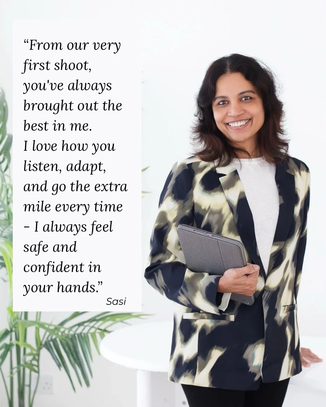 Sharing these words from @sasisamyal that mean so much to me. 

We&rsquo;ve worked together a few times now &ndash; starting with a half day shoot in her home and kitchen, then heading out to a local farmers market. 

When it was time to refresh her 