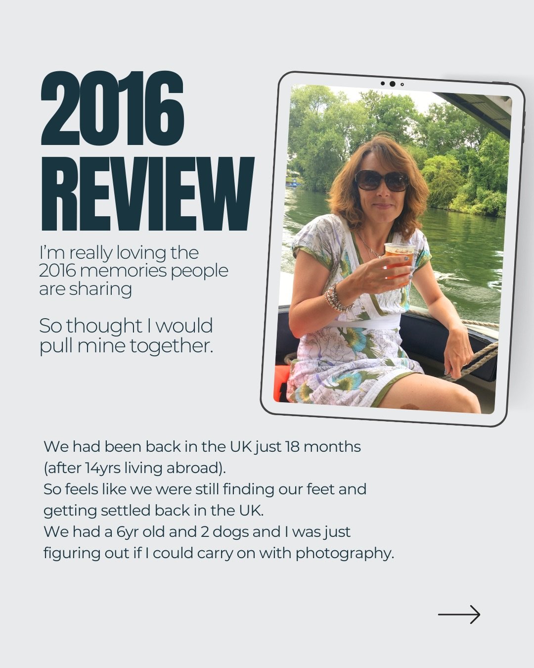 I like this trend and wanted to play!

A little look back at 2016 - how was that 10 years ago!

We had been back in the UK just about 18 months - after living abroad for 14 years.

It feels like we were just figuring out what life and work with a fam