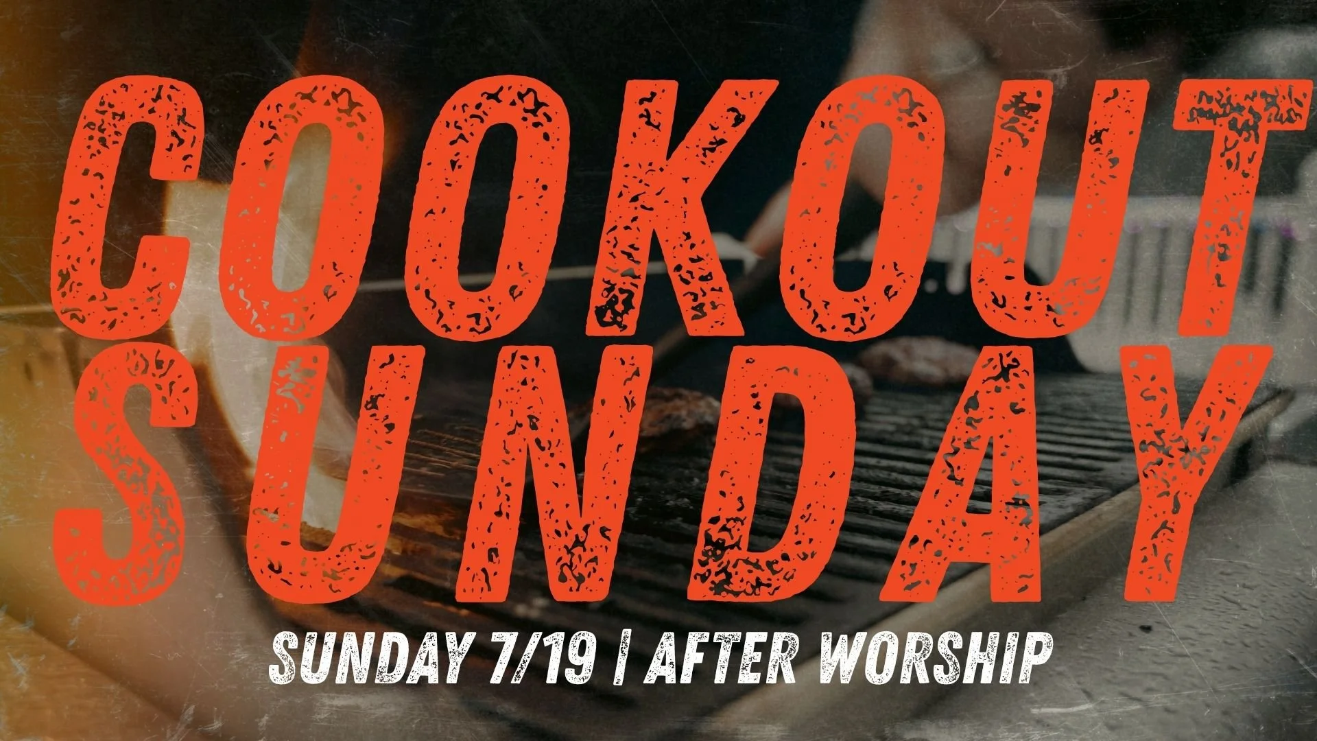 Cook Out Sunday 