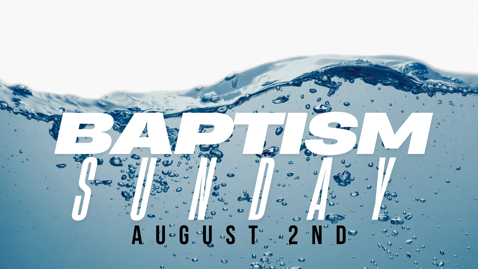 Baptism Sunday
