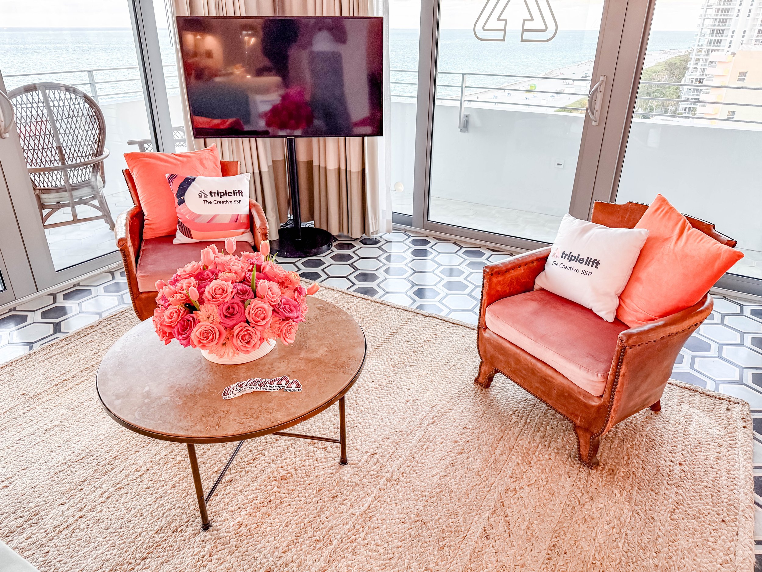 Meeting Space with Branded Pillows