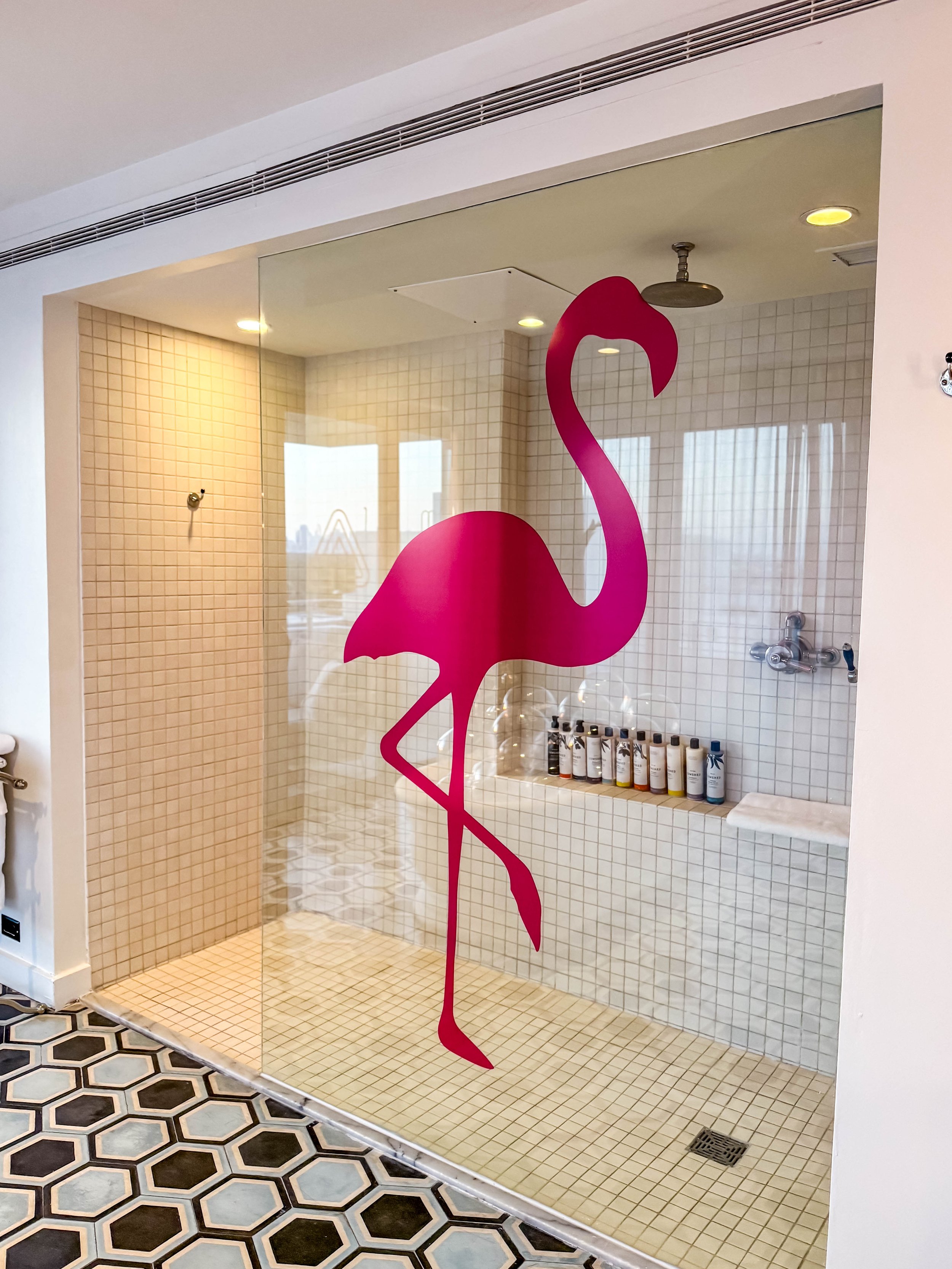 Bathroom - Custom Window Decal for the Shower Glass