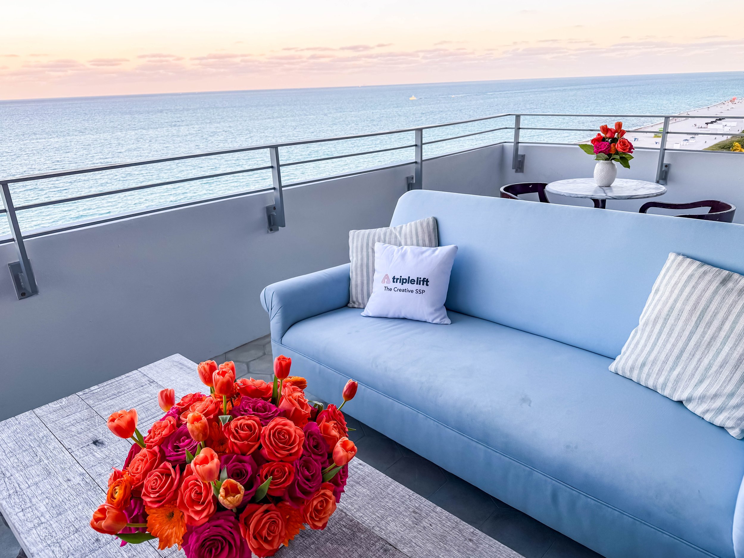 Outdoor Meeting Space - Branded Pillows