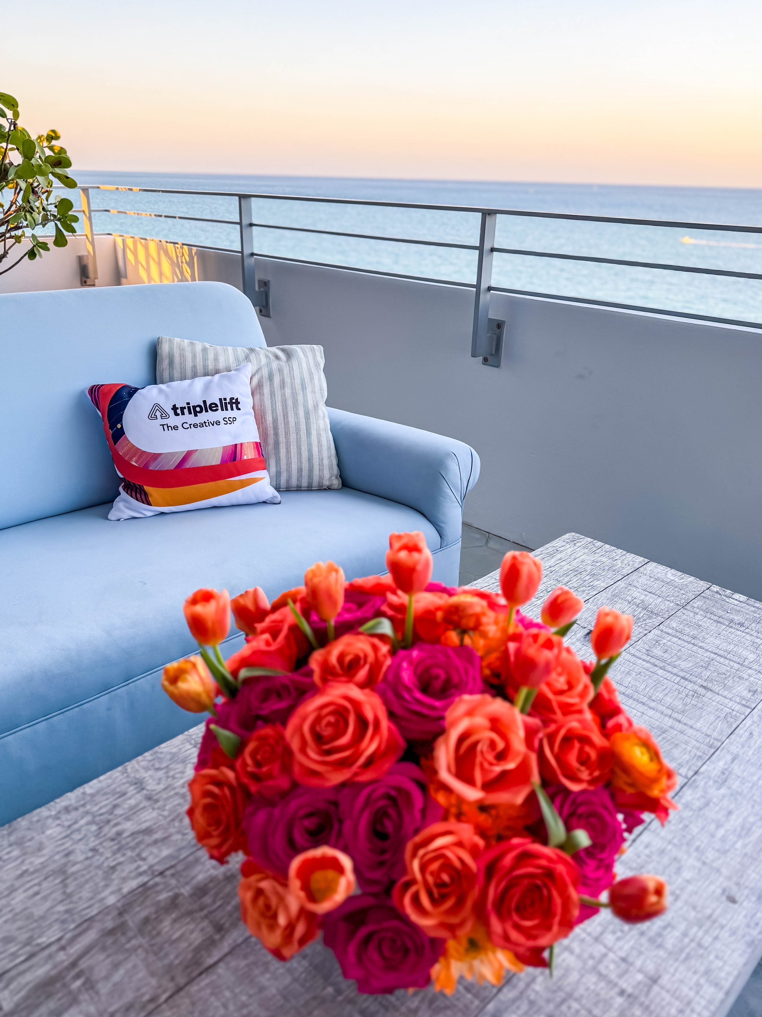 Outdoor Meeting Space - Branded Pillows
