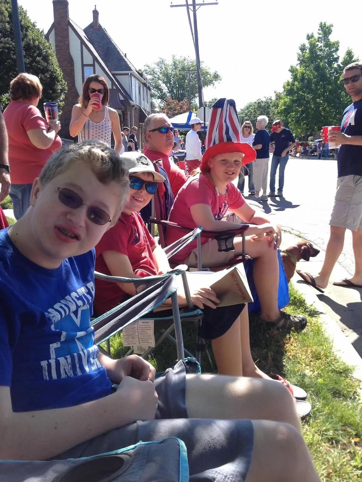 Missing Henry a little extra this year.

This photo is from July 4 2014- the last parade we enjoyed together. I can&rsquo;t believe it&rsquo;s been that long. Time keeps rolling.

Henry was still in the hospital on July 4 2015, working on rehab and r
