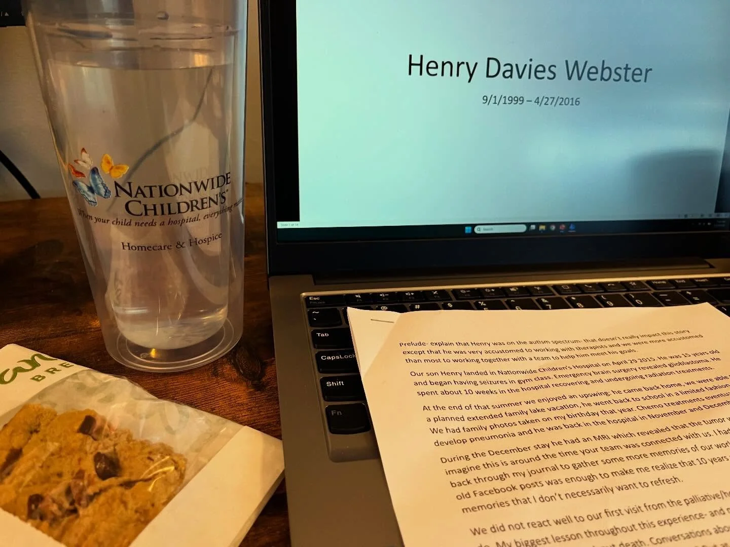 Yesterday I was given the beautiful opportunity to speak to the @nationwidekids Palliative and Hospice care team, reflecting on our experience 10 years ago.

Some of those memories now feel as if they are being viewed through a thick glass- still the