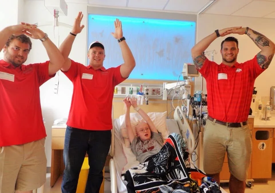 Celebrating the first day of the 2026 football season with this memory.

This visit happened on a day that my mom and dad were with Henry at the hospital, giving me a day &ldquo;off&rdquo;. Kate and Ray were visiting too. 

Kate remembers whispering 