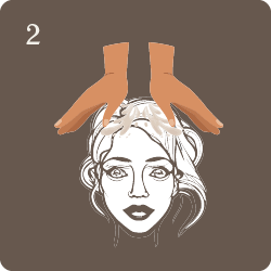 Sanft mit den Fingerspitzen einmassieren