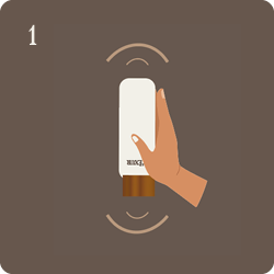 vor Gebrauch immer gut schütteln