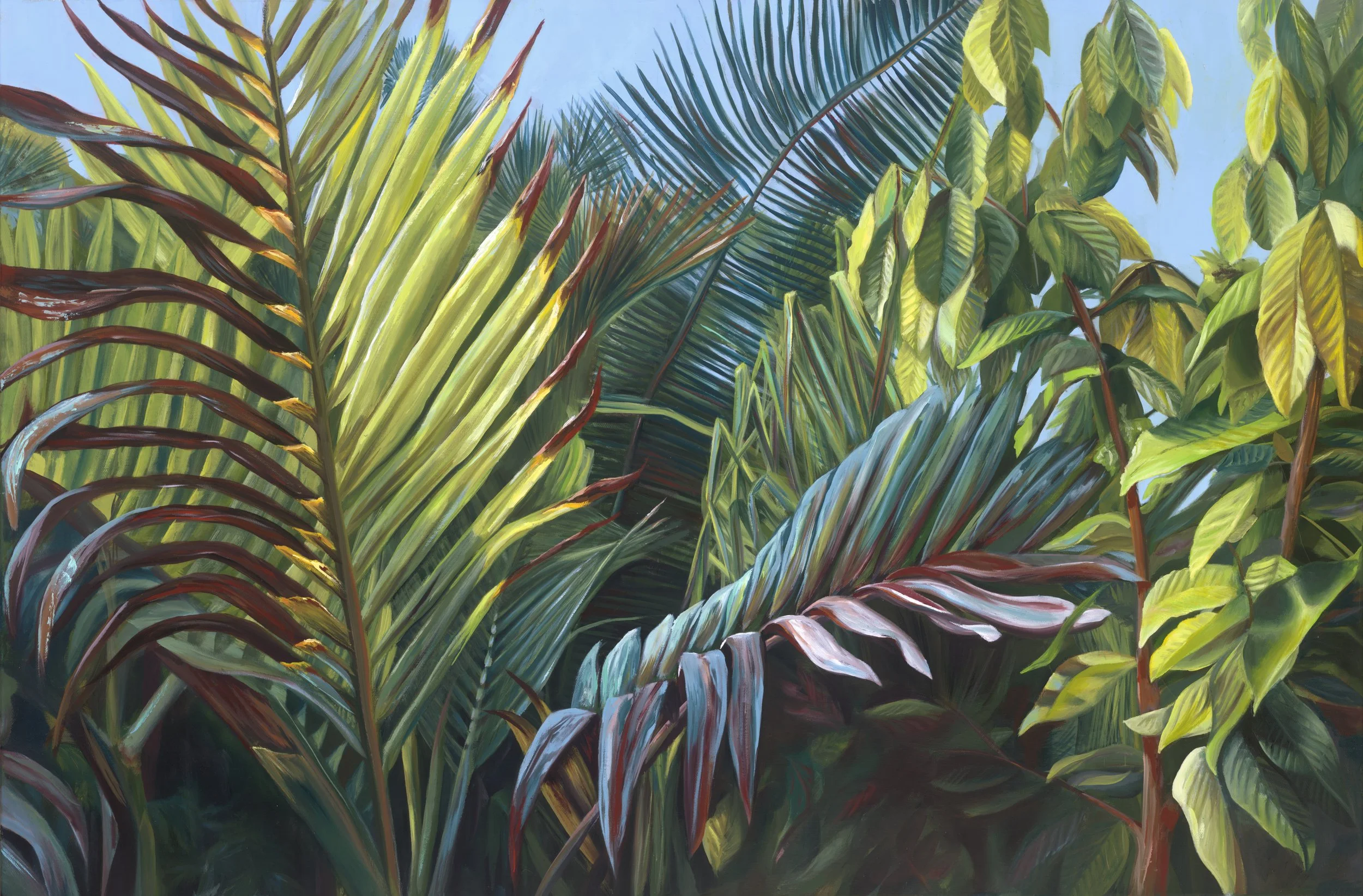 Palm Plant, 2024, Oil on Canvas 48" x 30"