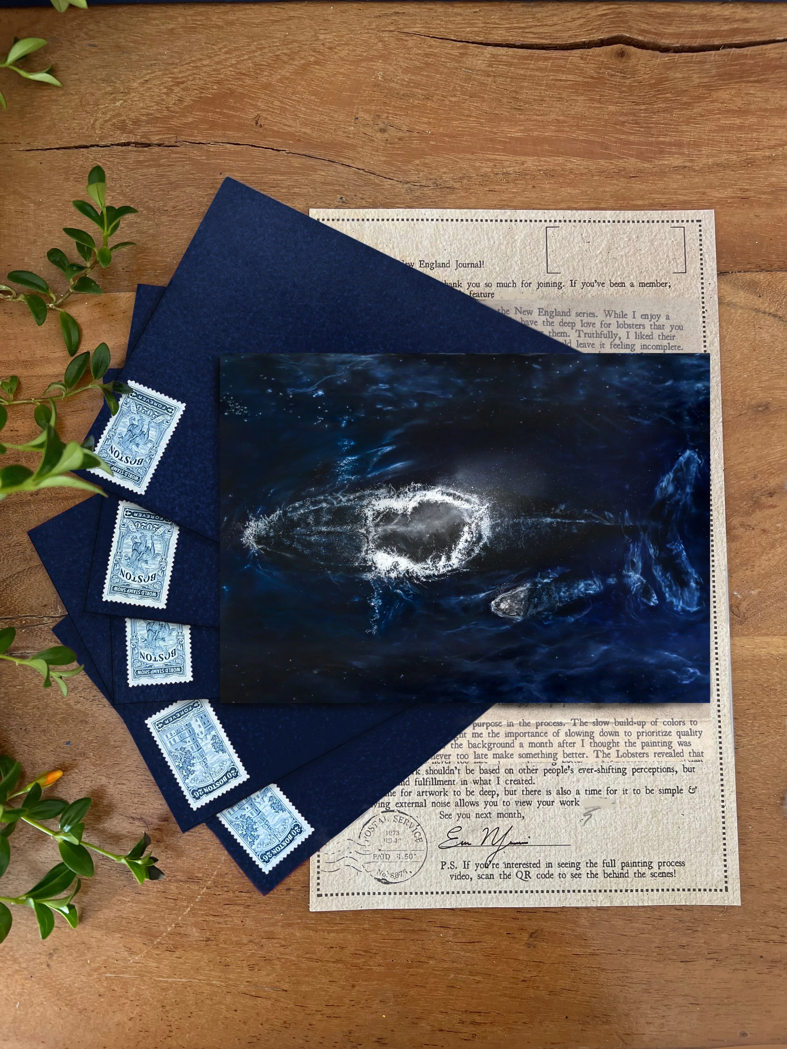 Make-Up Print: Humpback Whales (limited edition)