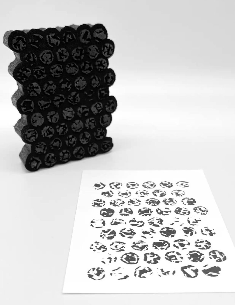 Bubble Wrap Style 2, Foam Stamp