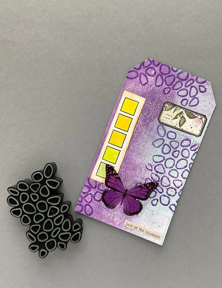 Peculiar Pebbles Revised, Foam Stamp Design by Ceri Griffiths