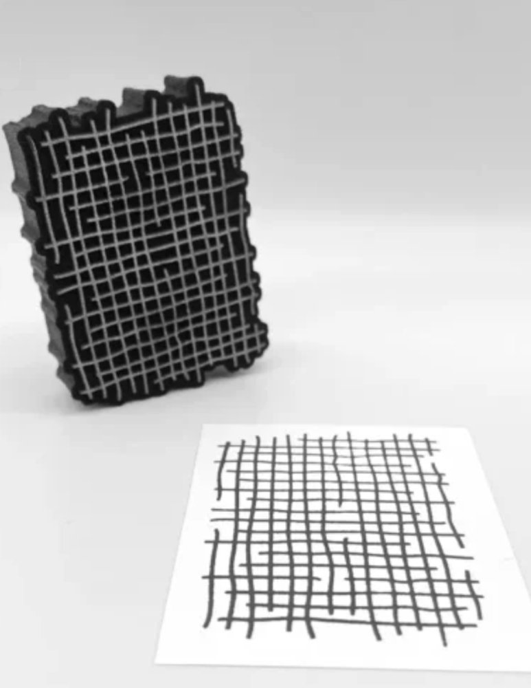 Sketchy Grid, Foam Stamp