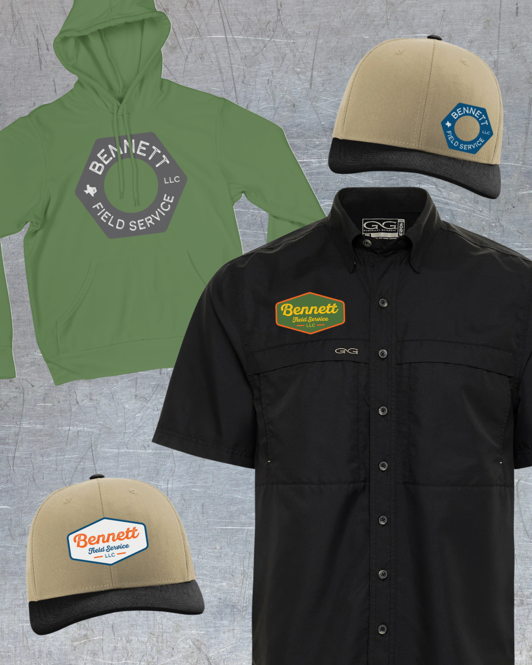 Bennett Field Service LLC Brand Board and Mockups - 3.PNG