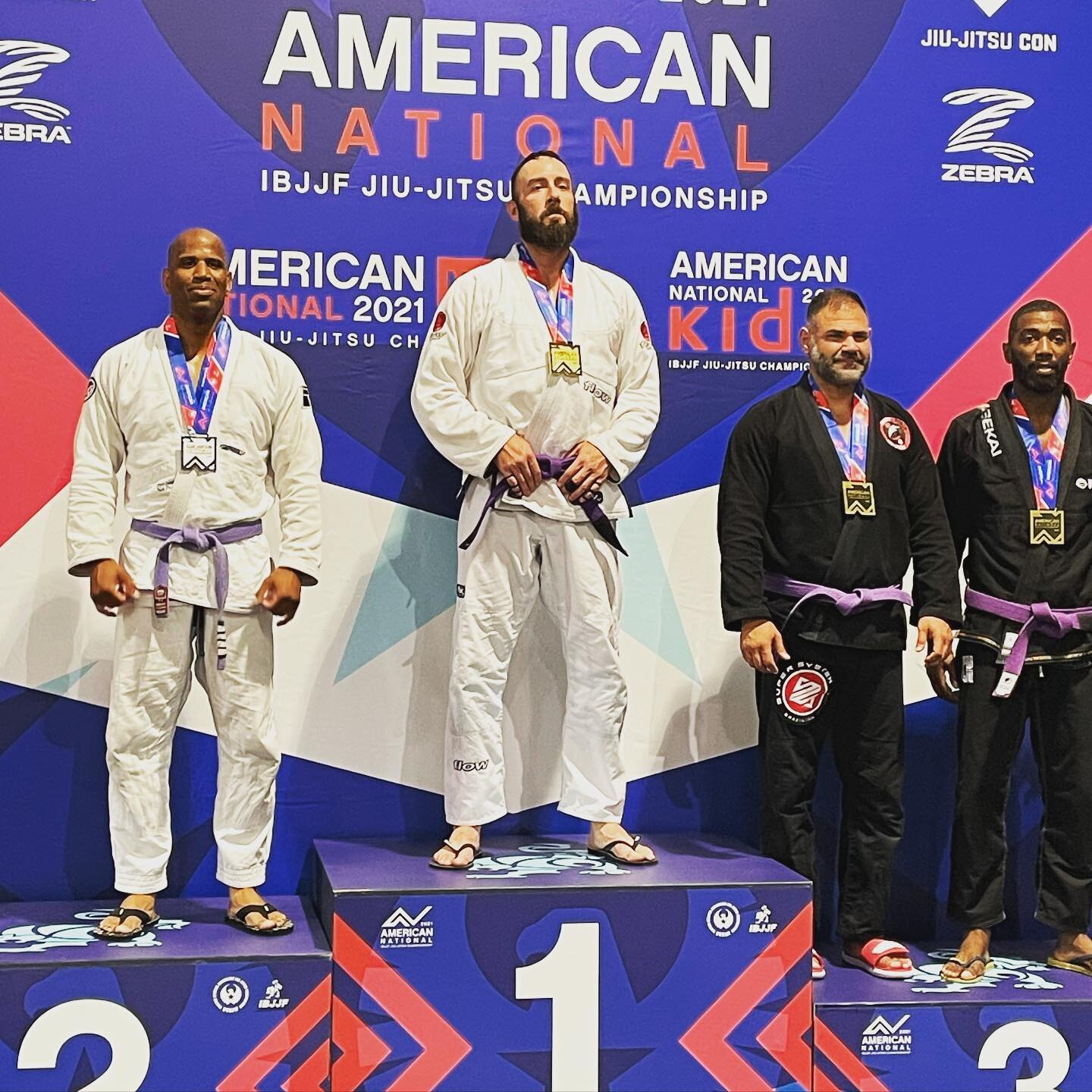After 4 hard matches, Harvey takes silver in the Open weigh division! So proud of this guy! #openweightclass #checkmathq #checkmatcorona #tacaefitness #ibjjfamericannationals