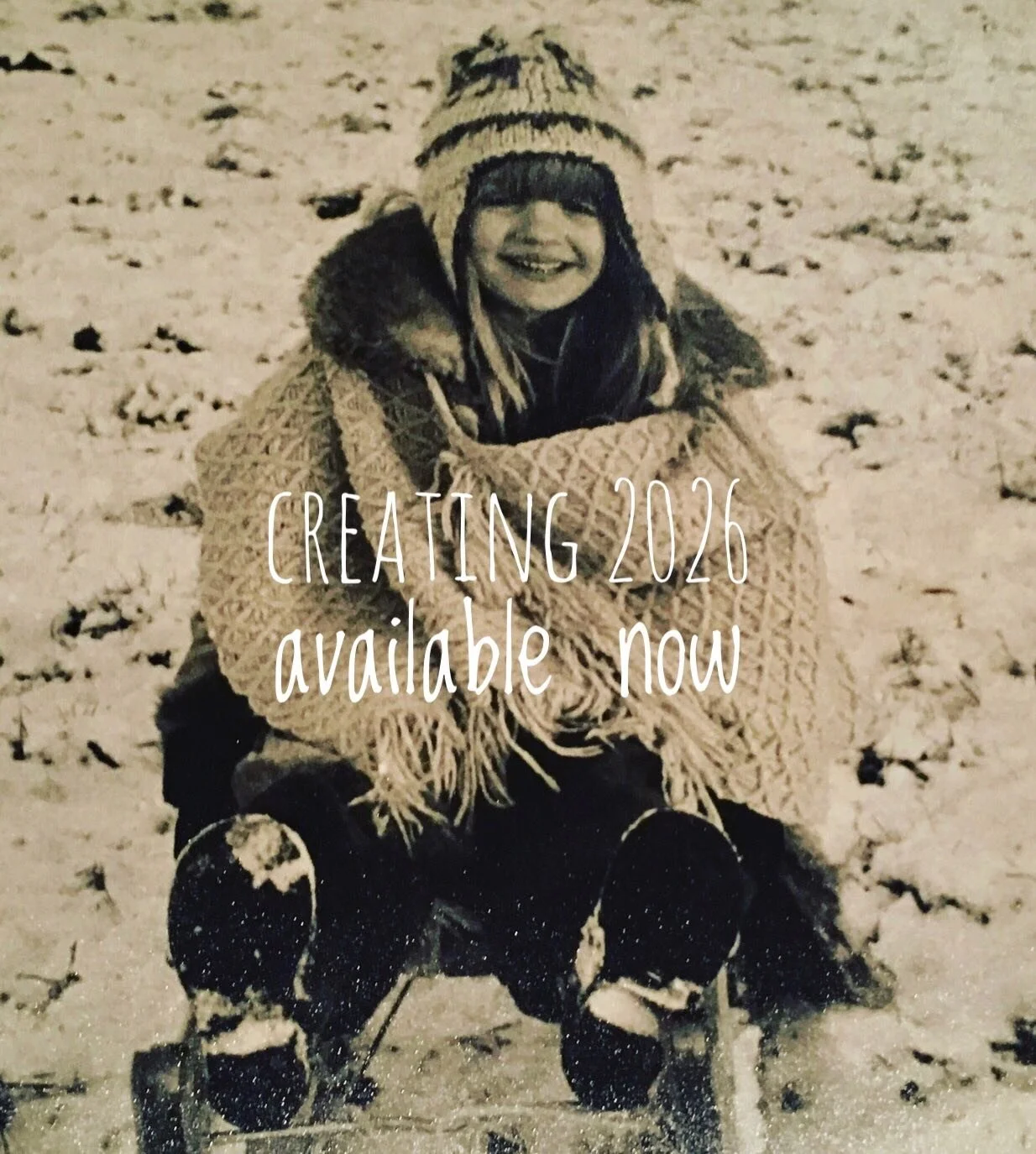 It&rsquo;s not too late to join me - and yes, that&rsquo;s mini me - in creating your vision for the year ahead. ⁣⁣
⁣⁣
The New Year classes are both available now and if you&rsquo;re done with looking back - aside from at a photo of mini-me toboggani