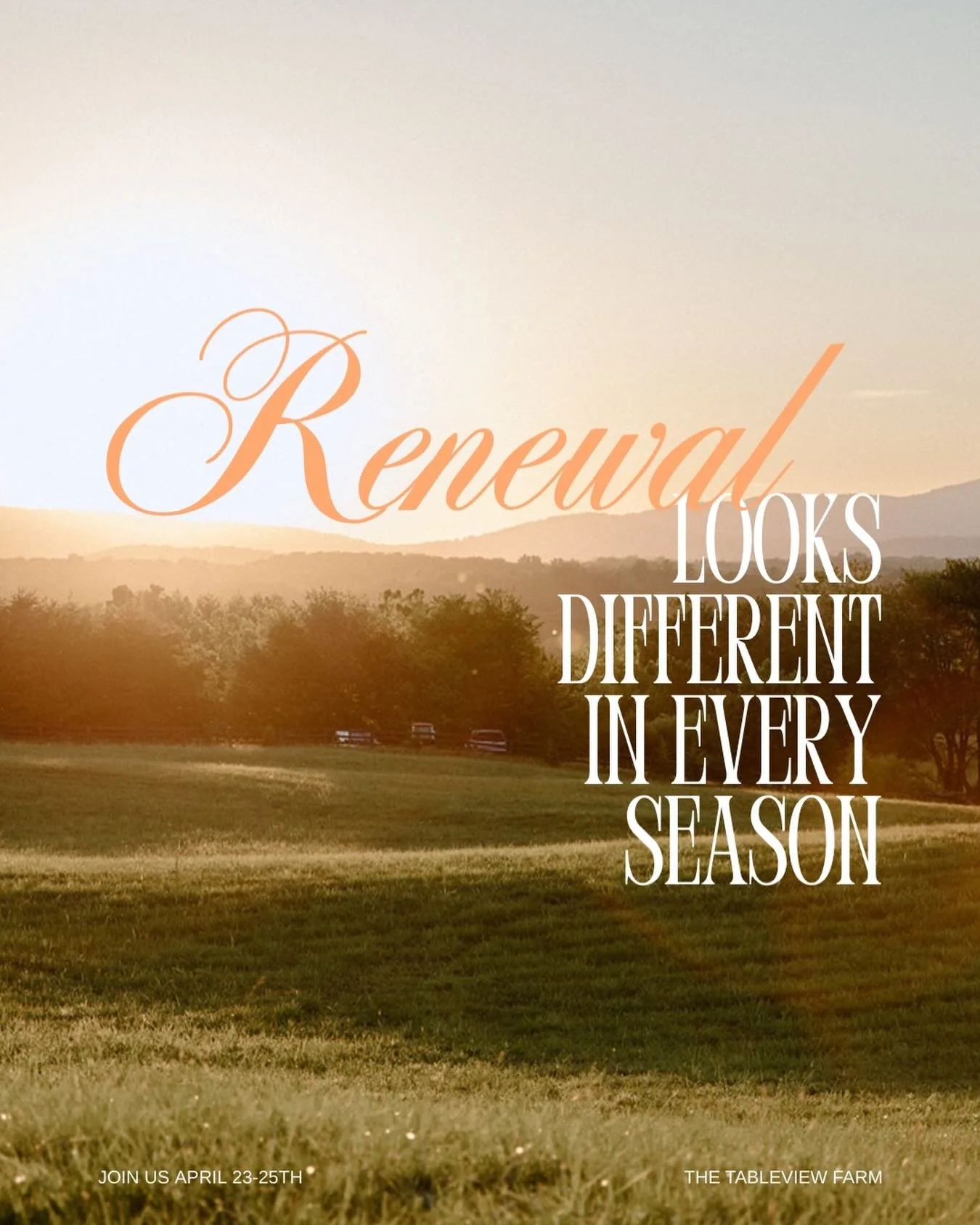 Sometimes it&rsquo;s loud &amp; bright. 
Sometimes it&rsquo;s quiet &amp; still. 
Sometimes it&rsquo;s found in solitude. 
Sometimes it&rsquo;s found in conversation. 

However it may look for you - God&rsquo;s life-giving renewal can be found in eve