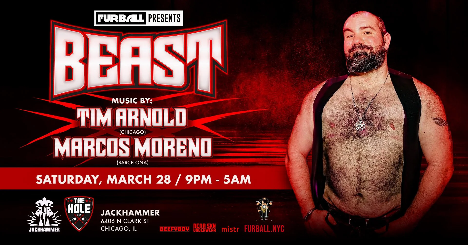 SATURDAY MARCH 28TH • 9PM-5AM