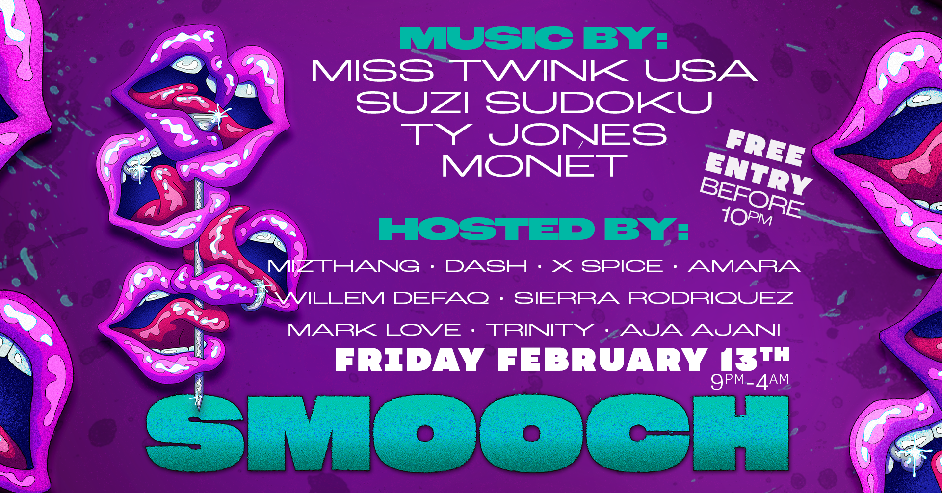 FRIDAY FEBRUARY 13TH  • 9PM-4AM