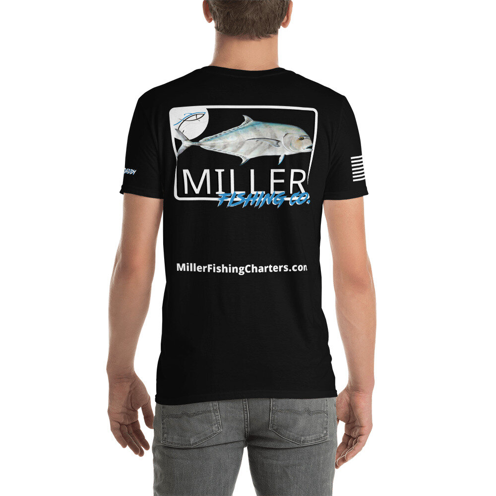 African Pompano Unisex Miller Fishing Co. T-Shirt — miller fishing company