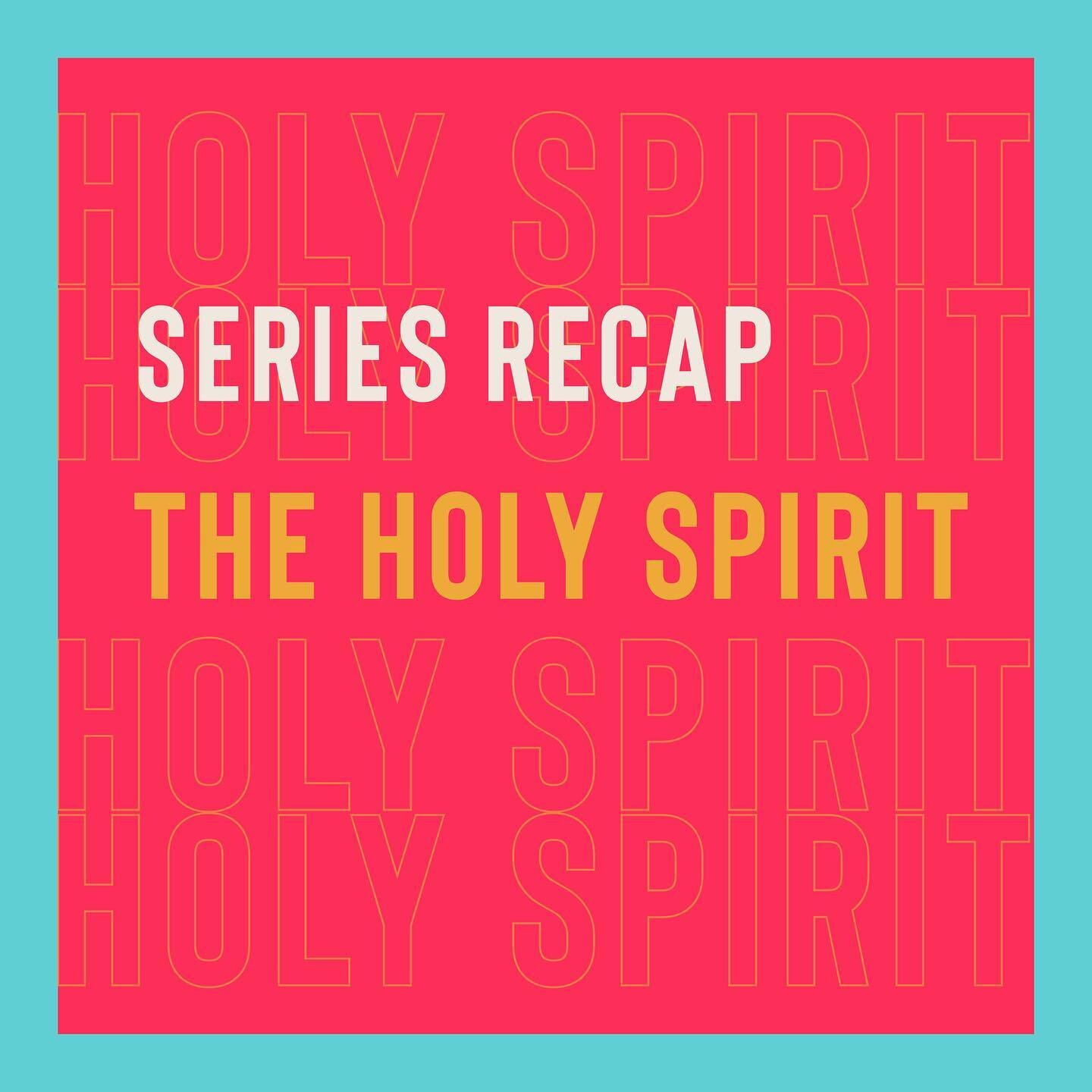 This week was a wrap on the Holy Spirit series and it was incredible! If you missed it, go back on the podcast or watch on YouTube. We took so much out of this series! 🔥