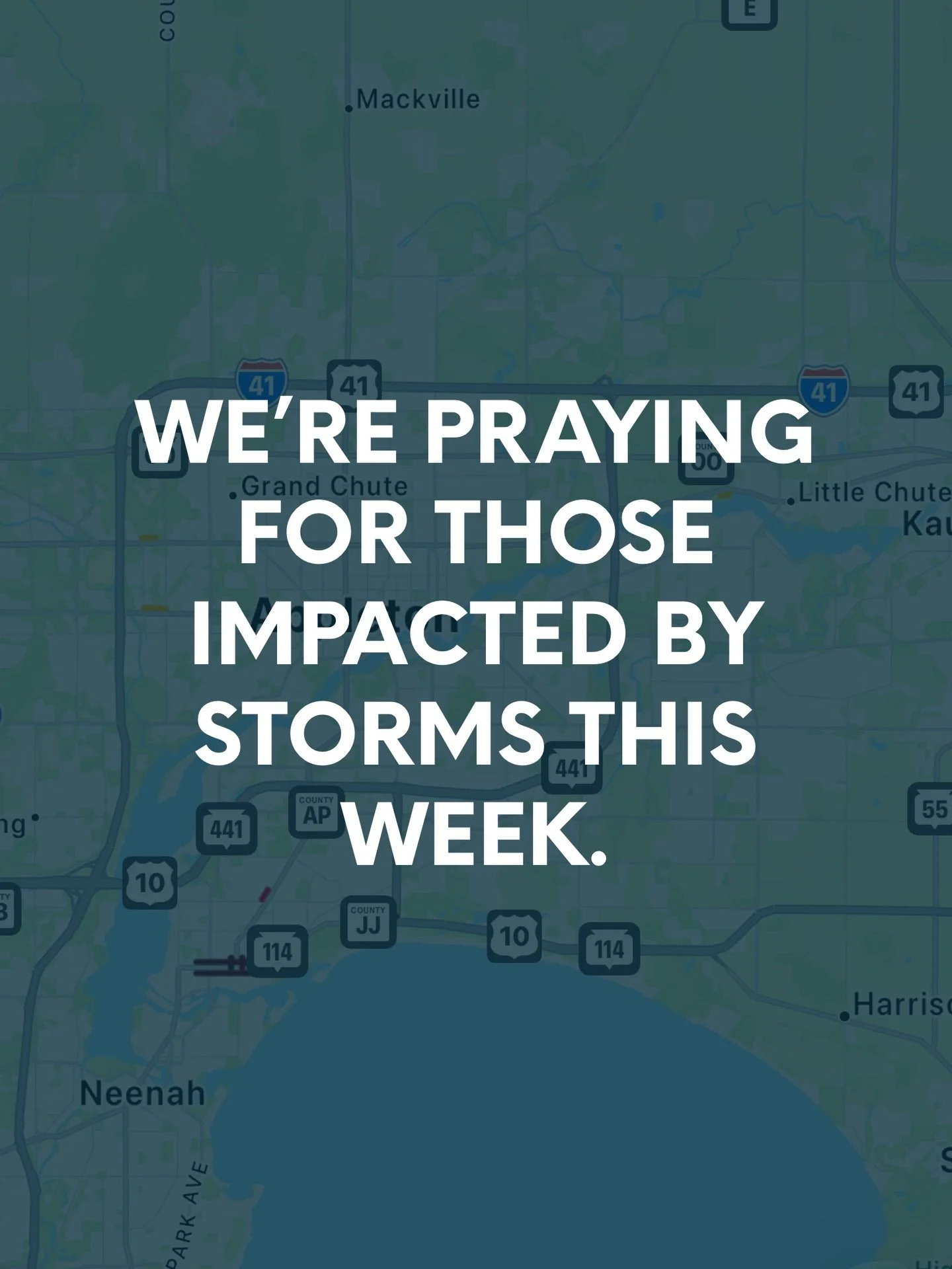 We are praying right now for the communities near us impacted by the tornado and intense severe weather yesterday. Additionally, we are partnered with Convoy of Hope who is there helping those in need, as well as reaching out to those in the affected