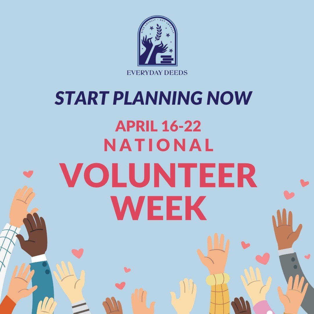 National Volunteer Week is an opportunity to recognize the impact of volunteer service and the power of volunteers to build stronger communities and help address society&rsquo;s greatest challenges. 

Do you like the idea of celebrating National Volu