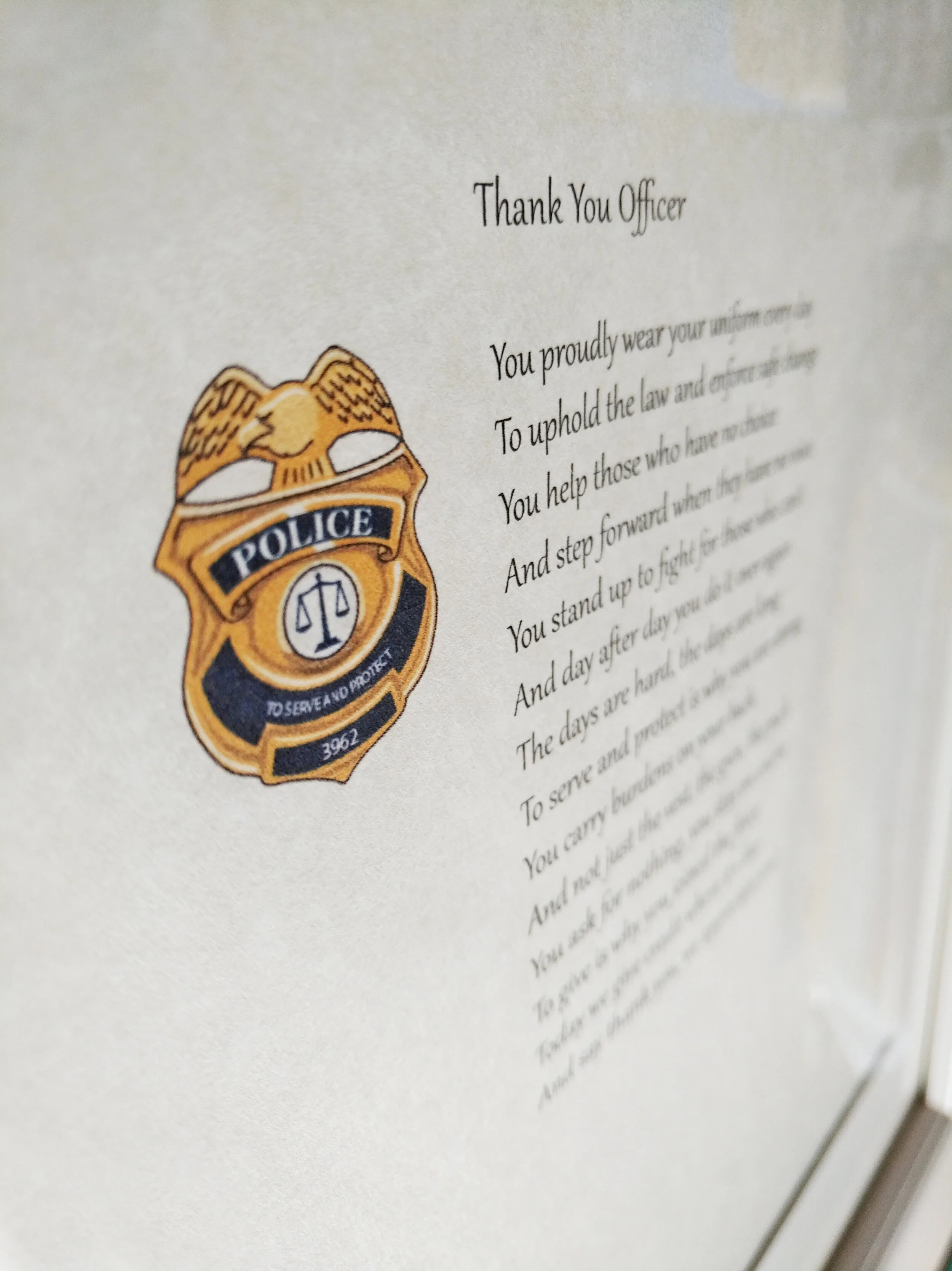 Thank You Officer
