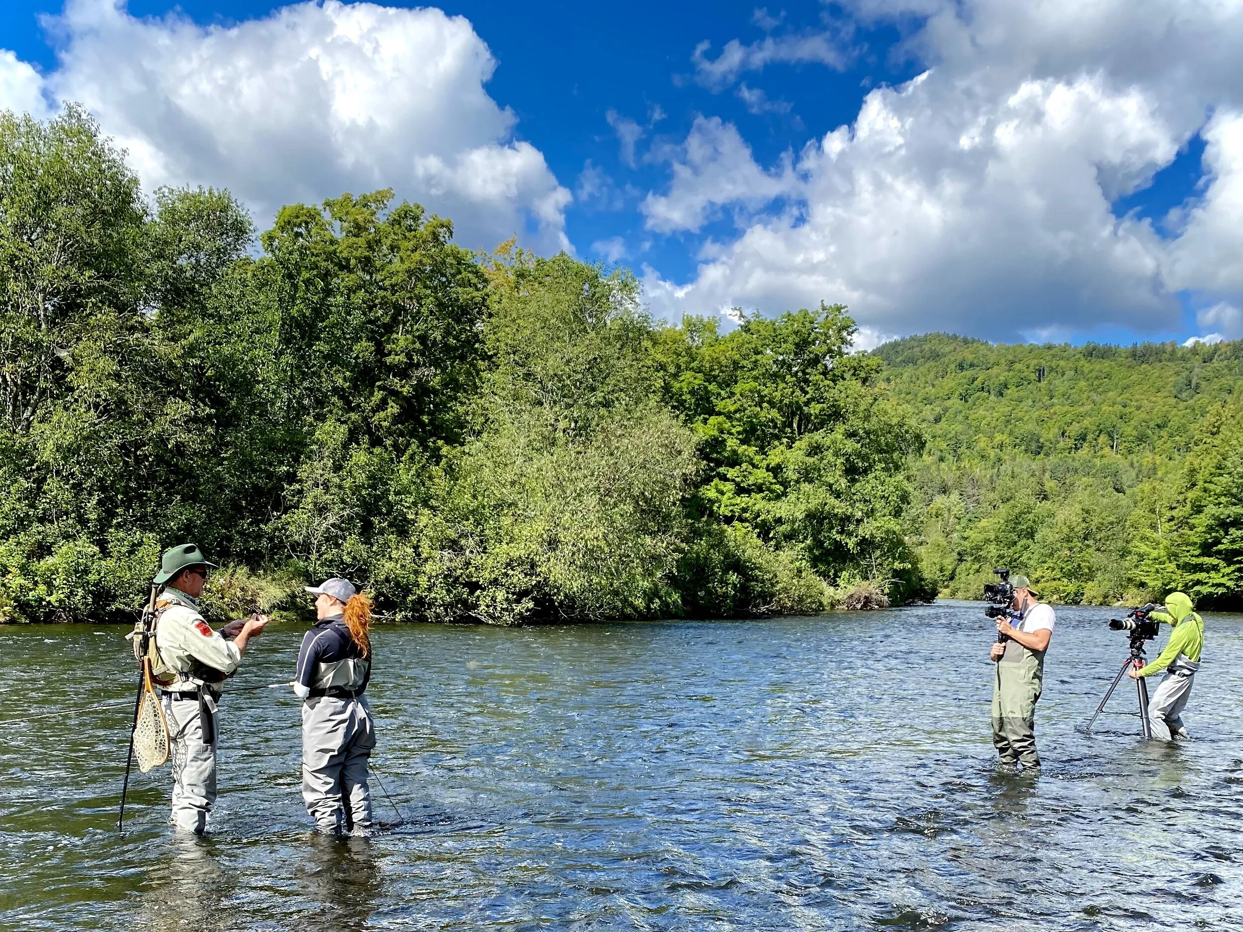 Filming 101 in the Magalloway River