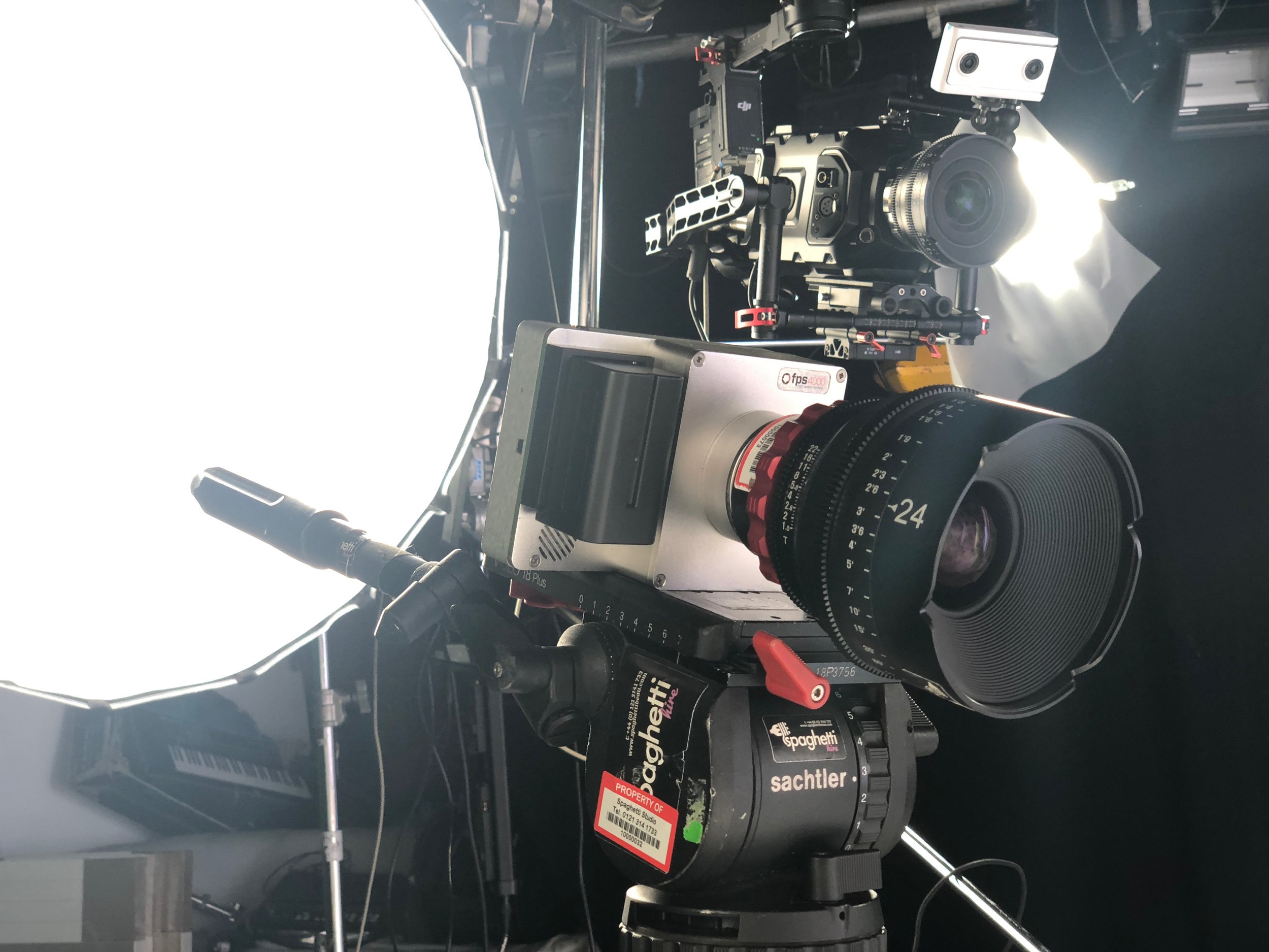 Close ups of todays camera rig in Studio Cove at Spaghetti Studios