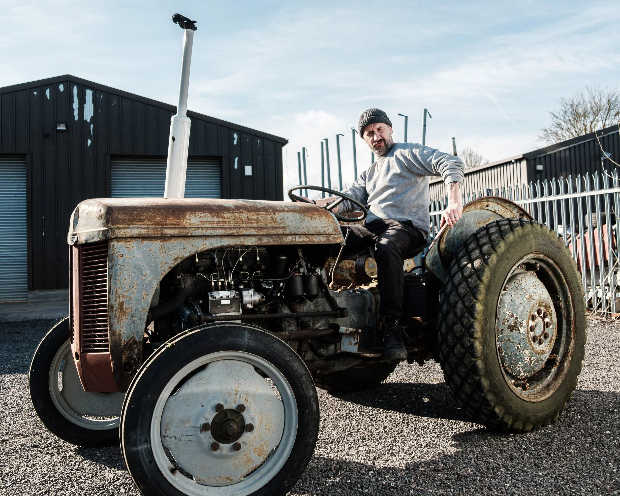 IAN LOVES HIS NEW TRACTOR