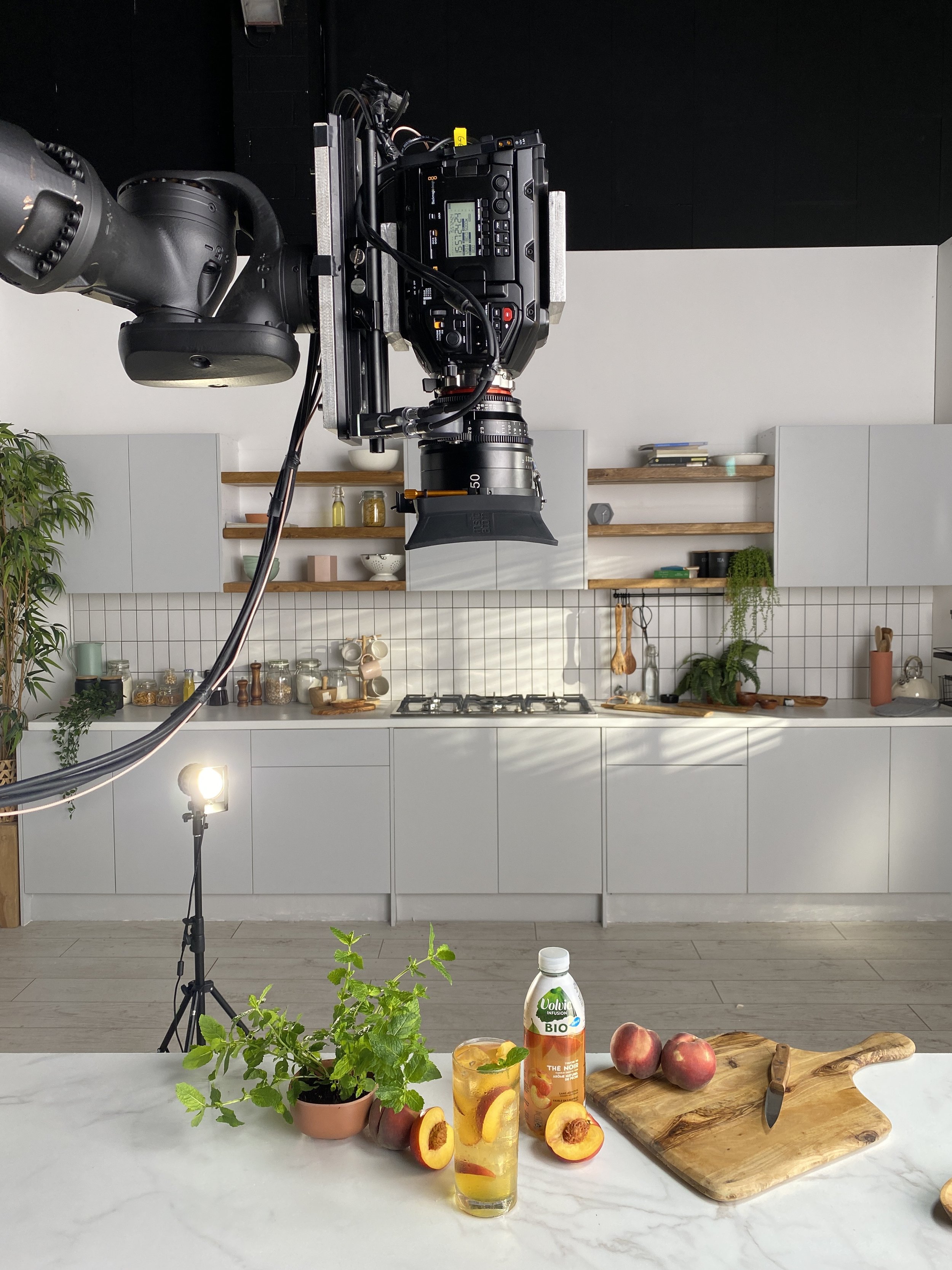 Spaghetti Studios working their lighting magic on this commercial today