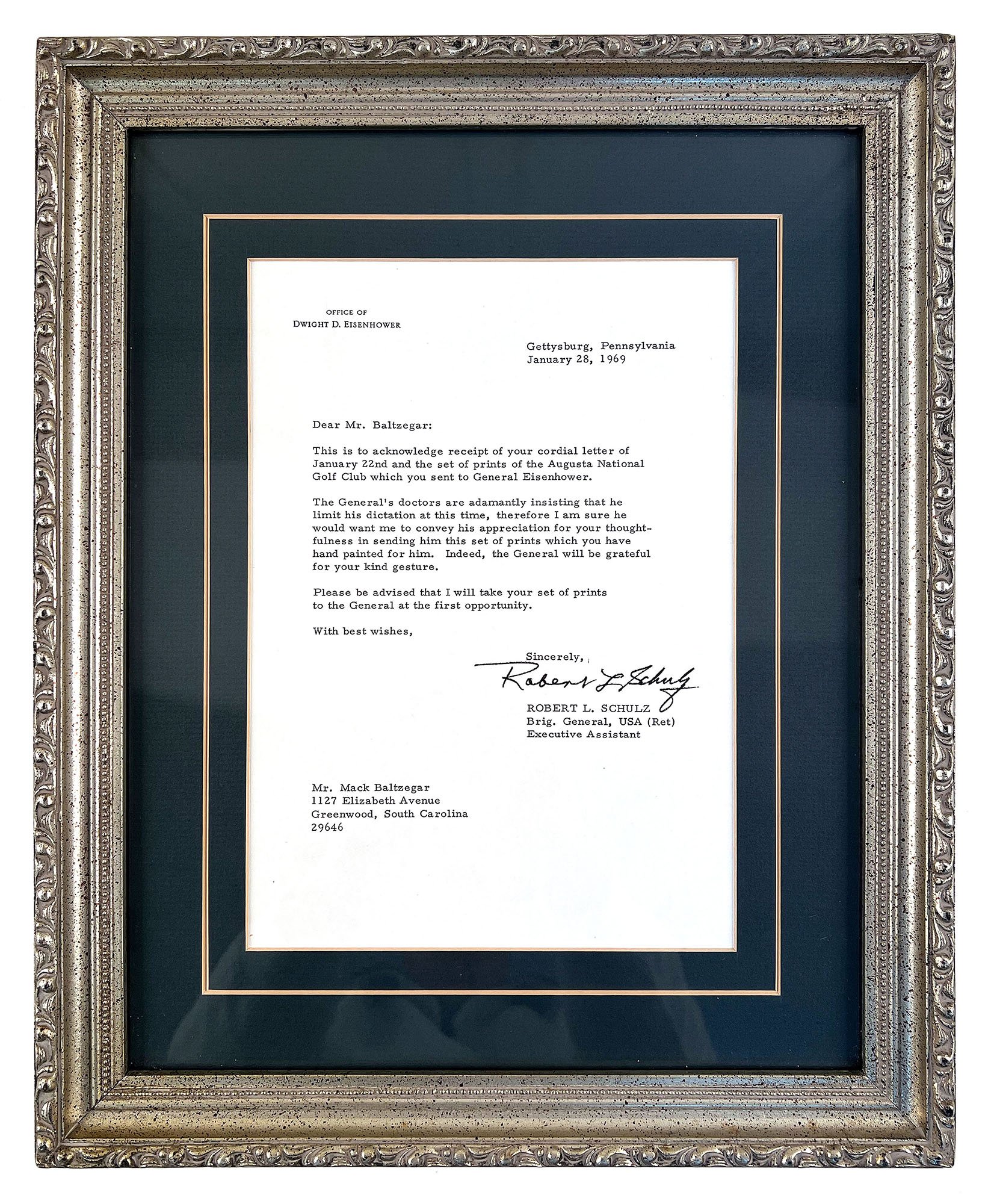Correspondence from the Office of Gen. Dwight D. Eisenhower