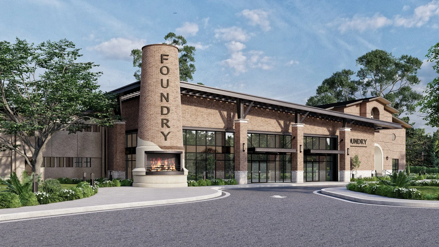 Rendering of the Jones Road Welcome Area entrance