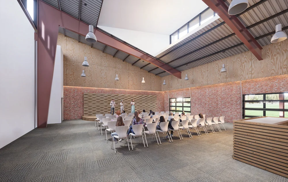 Rendering of the Kids Ministry Building interior