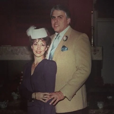 Jon Bruno and his wife Mary on their wedding day.