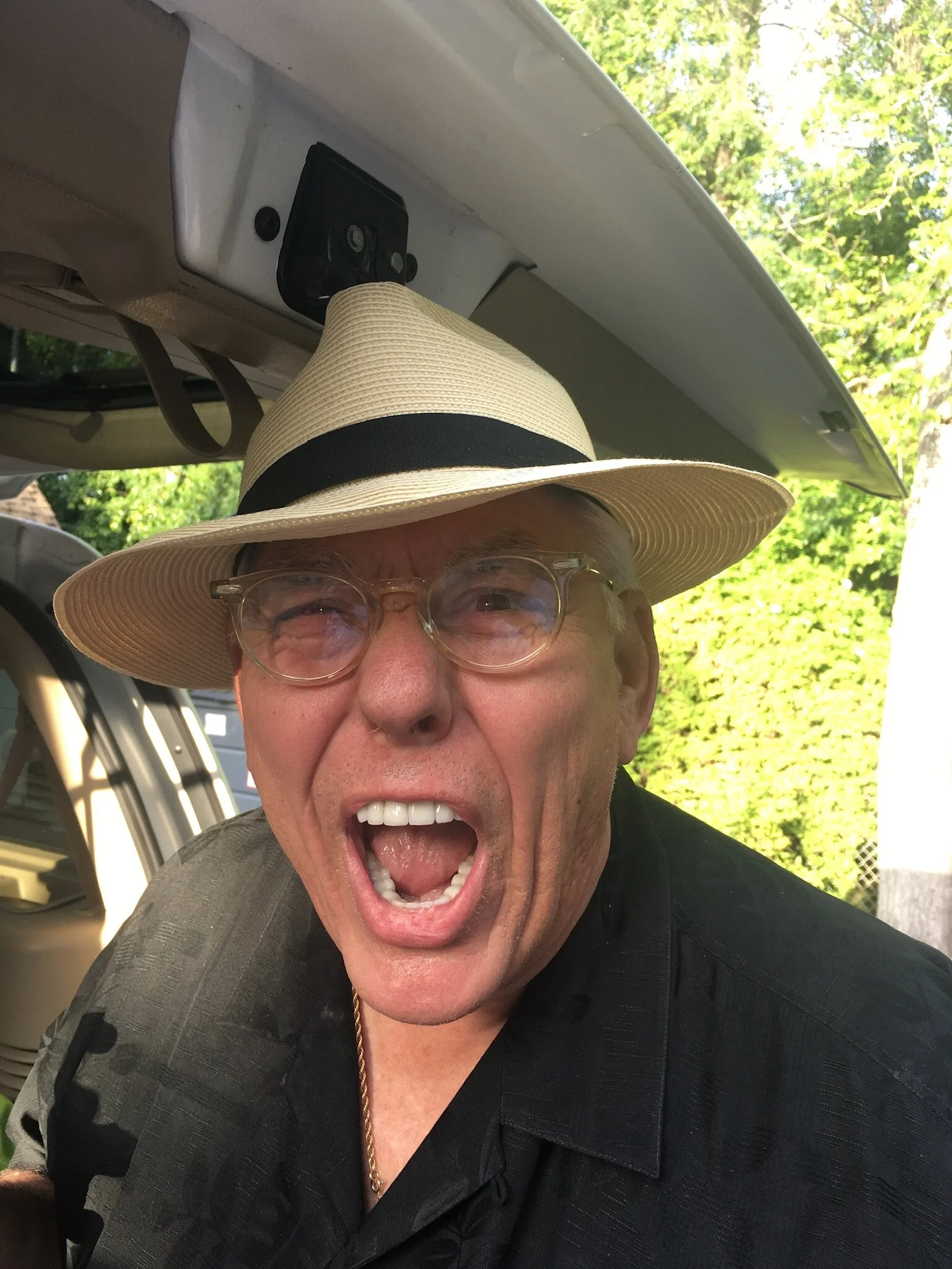 Jon Bruno performing his camel impersonation at Disneyland