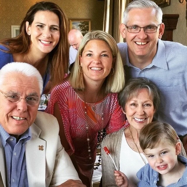 Jon Bruno with his family