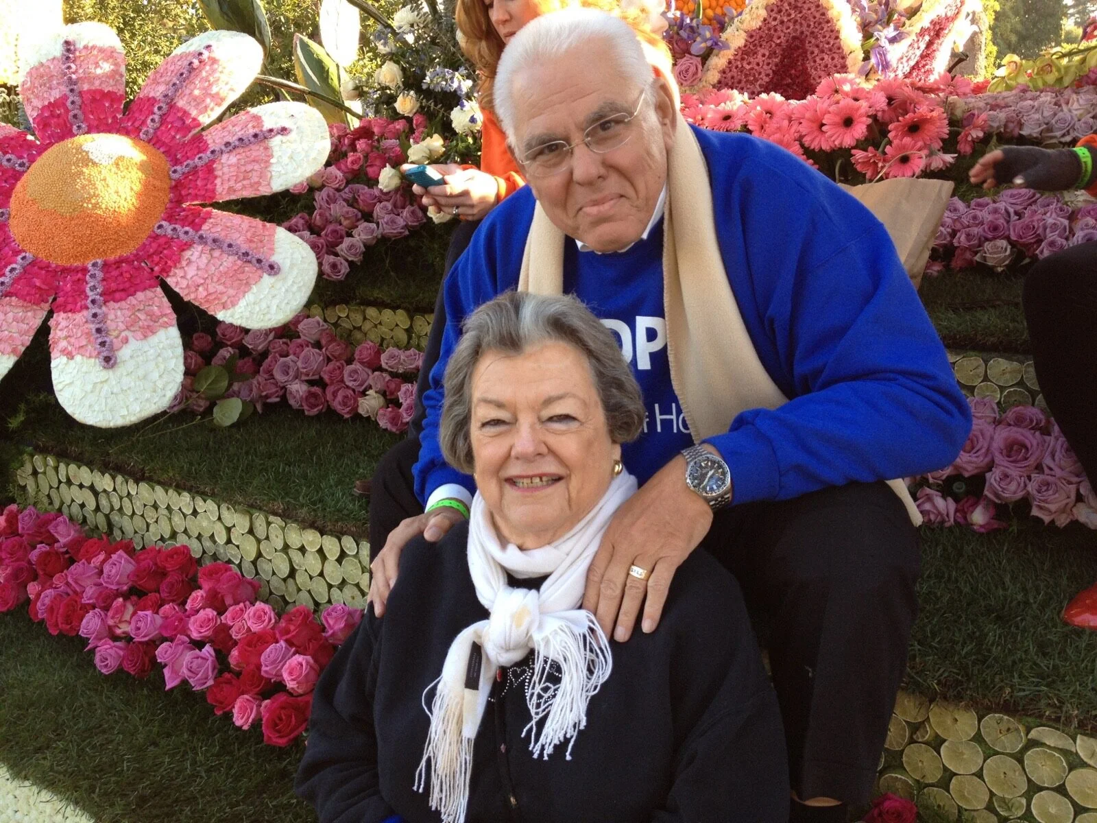 Jon Bruno on the City of Hope float