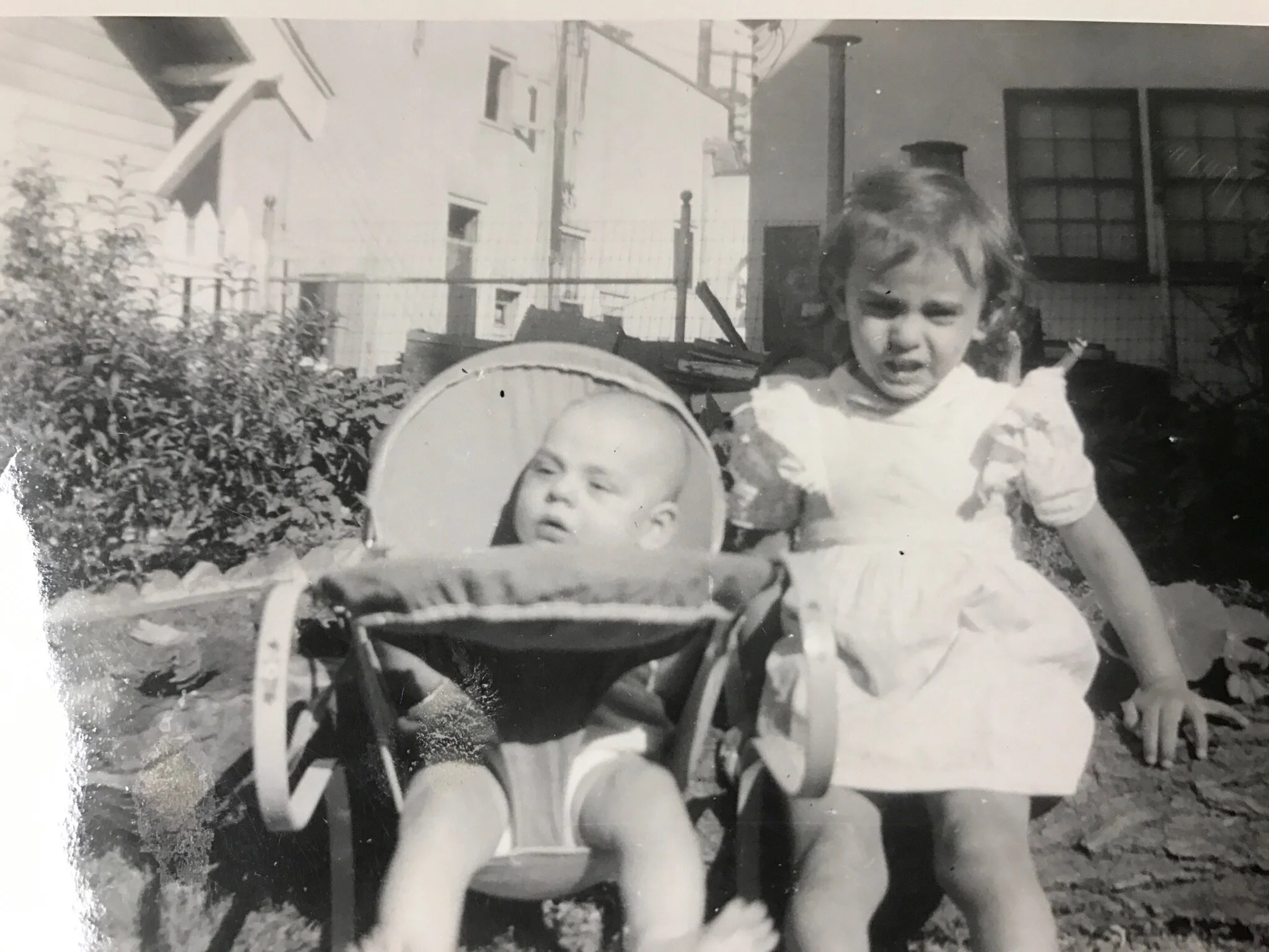 Jon Bruno and his sister as children in LA