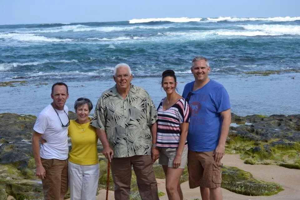 Jon Bruno with his wife Mary, sons Brent and Phil and his daughter Jonelle