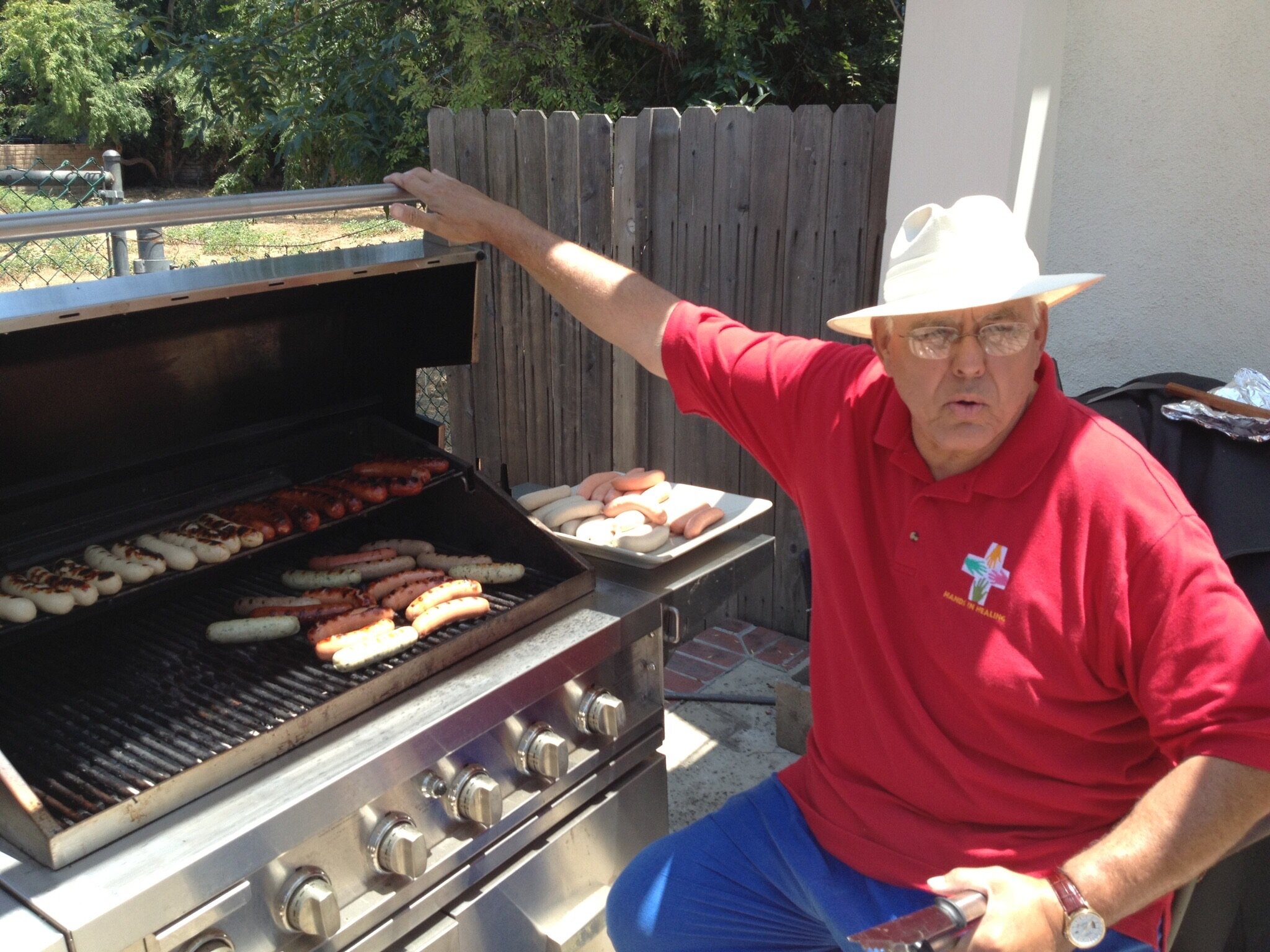 J Jon Bruno at his grill 