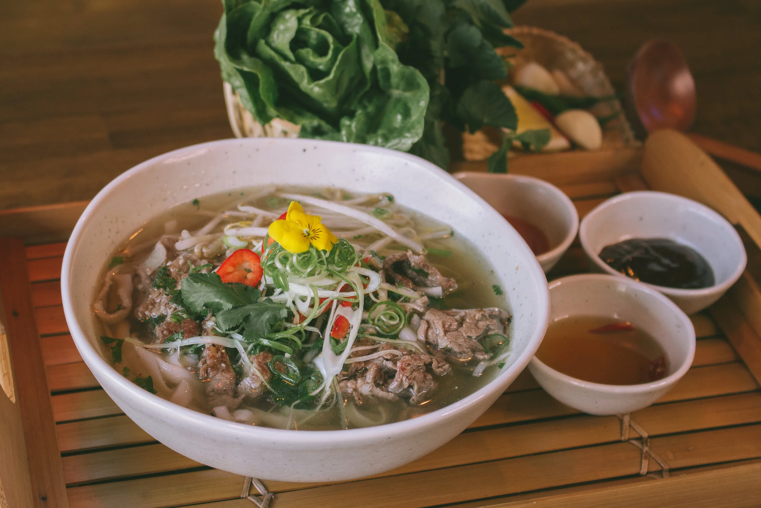 Traditional Pho noodle soup, Ant house knows how to make it unlike others 
