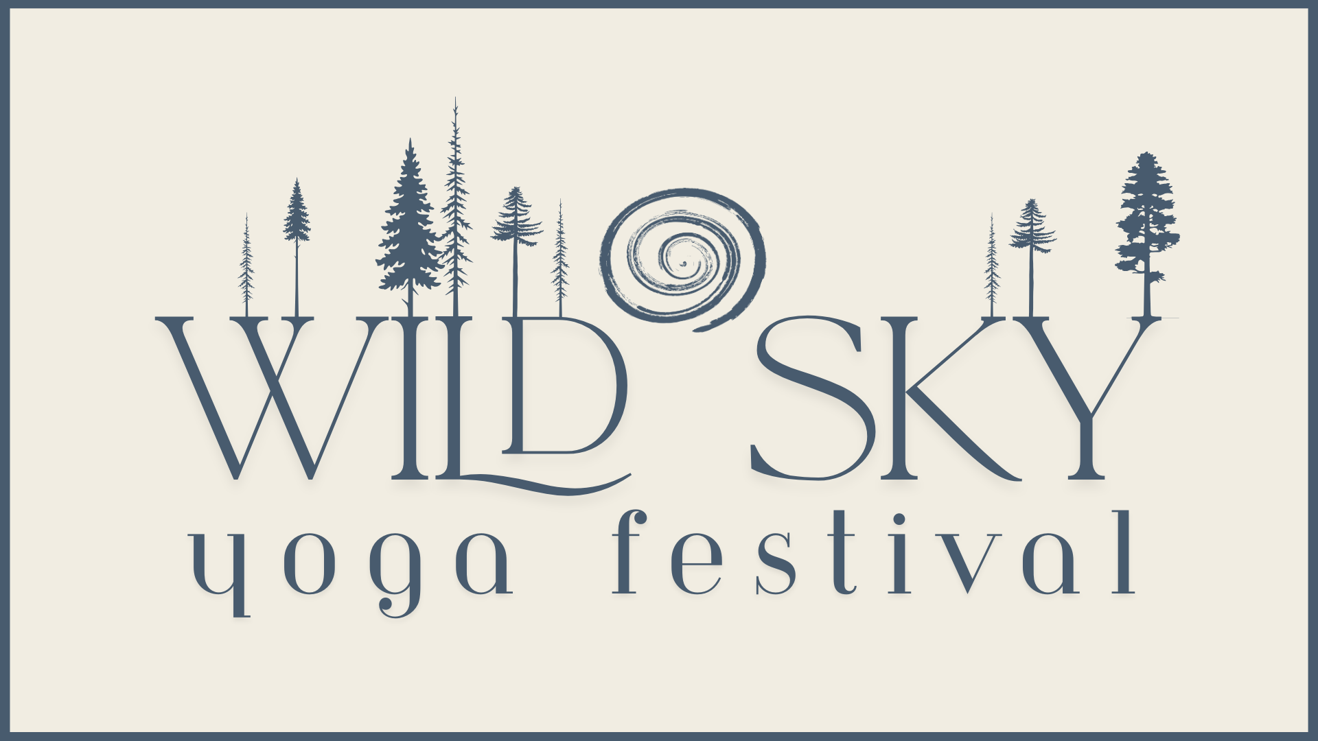 Promo graphic for Wild Sky Yoga Festival