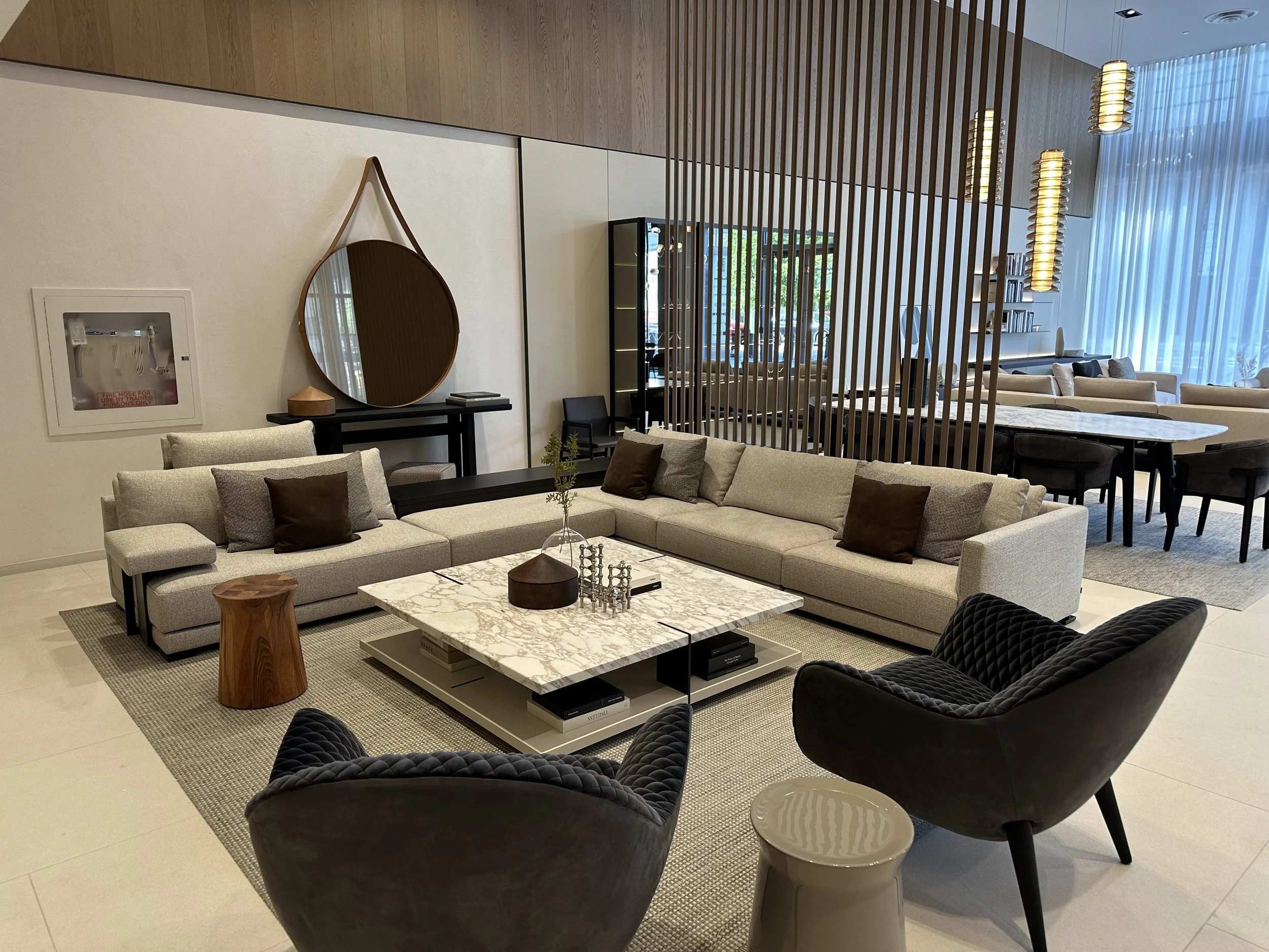 Poliform Bristol Sofa + Mad Queen Armchairs (Items available separately) 